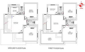 Family house drawing bungalow in dwg file. - Cadbull