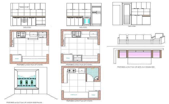 Hotel Kitchen DWG File CAD Plan Cadbull   Modular Kitchen Furniture Layout CAD Plan  Tue Nov 2019 12 14 05 