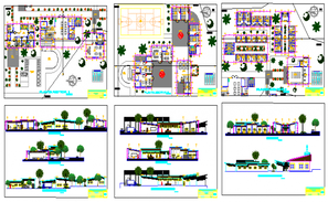 Shopping Mall Elevation Design DWG File - Cadbull