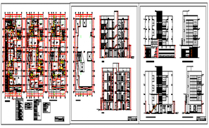 Multi family house dwg file - Cadbull