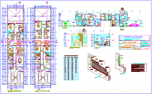 Floor plan of residential house with detail dimension in AutoCAD - Cadbull