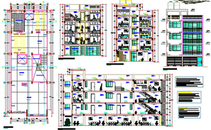 Multi-family residential building floor plan and electrical plan ...