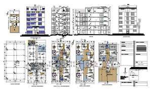 Multi-family residential building second and third floor layout plan ...