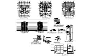 Multi-story luxuries hotel building architecture project details dwg ...