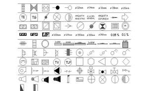 Bamboo plan logo view in block dwg file - Cadbull