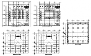 Ground floor to second floor shopping mall detail autocad file - Cadbull