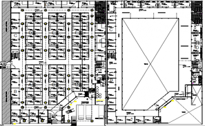 Central market layout plan dwg file - Cadbull