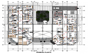 Government building section view is given in this Autocad file ...