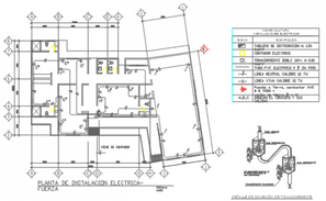 Plan and section detail office plan autocad file - Cadbull