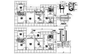 First Floor Trade Center Design Plan Layout File - Cadbull