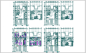 Front elevation plan of 72x30m elevation of the office building is ...