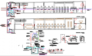 Front elevation and section detail dwg file - Cadbull