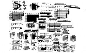 Staircase section and constructive structure details of house dwg file ...