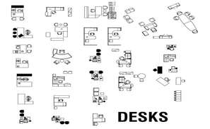 Multiple office cabin furniture cad drawing details dwg file - Cadbull