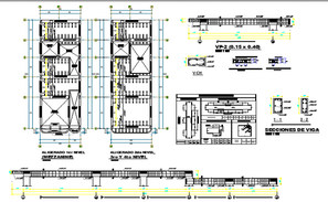 Floor plan of residential house 27'0'' x 52'0'' with foundation details ...