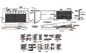 House doors coupling and installation cad drawing details dwg file ...