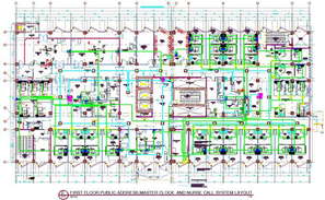 Nurse call system details are given into the autocad DWG Drawing file ...