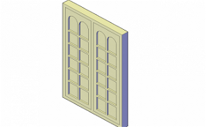 Industrial sectional door elevation and side view dwg file - Cadbull