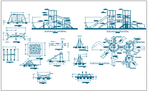 Gazebo garden equipment elevation, section and plan details dwg file ...