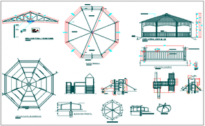 Del rio kinder garden play structure with plan view dwg file - Cadbull