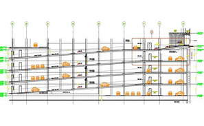 Plan Elevation Section Building Drawing - Cadbull