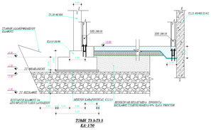 Electric pole foundations detail dwg file - Cadbull