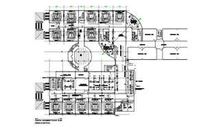 Library Plan DWG File - Cadbull