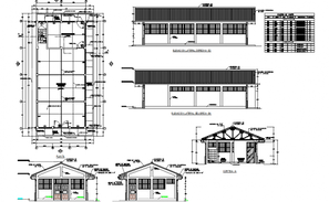 Exhibition Corporate Building Section CAD Drawing DWG File - Cadbull