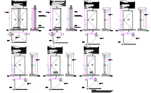 Door and window schedule plan detail dwg file - Cadbull