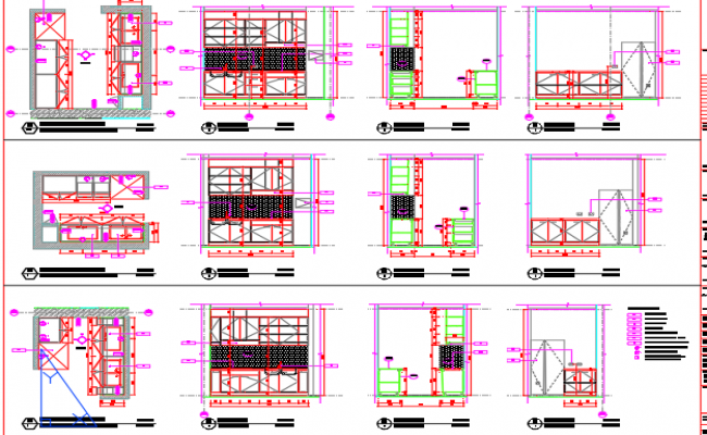 Kitchen Elevation 2d View Autocad Software File Cadbull   Plan And Elevations Of A Kitchen  Tue Jul 2017 05 55 28 