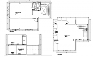 Office planning detail dwg file - Cadbull