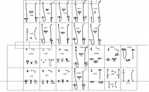 Toilet plan of the hospital building shown in the Autocad 2D DWG ...