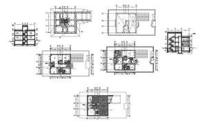 Floor plan of generator house 8.10mtr x 7.04mtr with elevation and ...