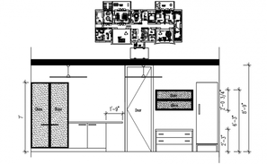 Drawing of the bungalow with different elevation and section in AutoCAD ...