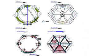 Elevation and section detail dwg file - Cadbull