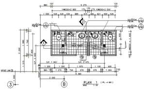 2D Autocad file shows the details of the floor plan of the hospital ...