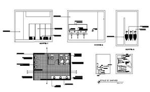 Public Toilet Plan With Sanitary Layout Plan - Cadbull