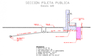 Construction detail layout and plan - Cadbull