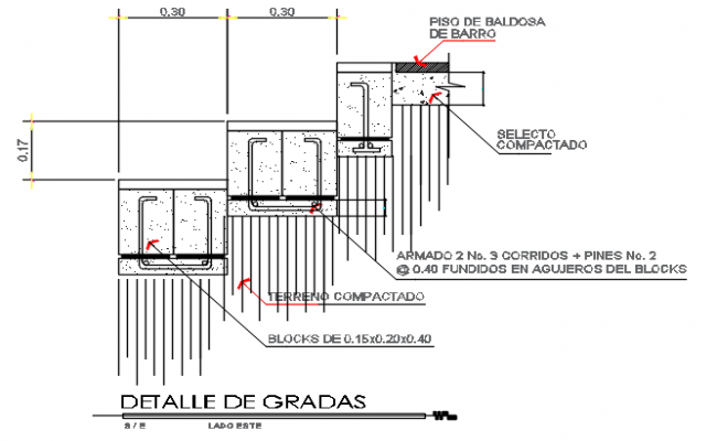 Breakwater elevation and section plan dwg file - Cadbull