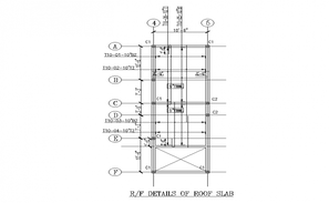 AutoCAD DWG of sectional plan of Continuous beam of a building ...