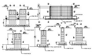 Detail of ceiling tiles with recessed lighting section AutoCAD file ...