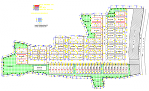 Urban landscape plan drawing in dwg file. - Cadbull