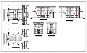 Group habitation weight units design drawing - Cadbull