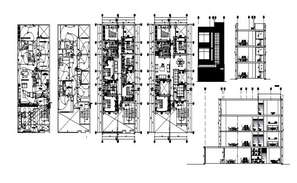 AutoCAD File Submission Drawing Of Residential Building With ...