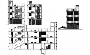 Drawing of the Site plan of building in AutoCAD - Cadbull