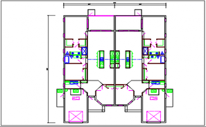 Architectural working drawing of house in dwg file. - Cadbull