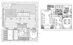 Public toilet details (Enlarged plan) of hotel & resort plan is given ...