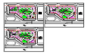 Mini Theme Park Design And Landscaping Structure Details Dwg File - Cadbull