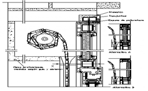 Roof plan and section plan detail dwg file - Cadbull