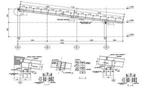 Roof plan of multiple use room dwg file - Cadbull